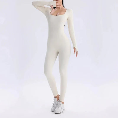 Lucia | Eleganter & Figurformender Jumpsuit mit langen Ärmeln