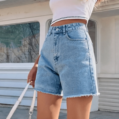 Elisora - Stylische Denim-Shorts mit hoher Taille