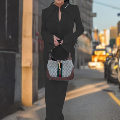 Avelena | Prämie Elegantes Federlangkleid