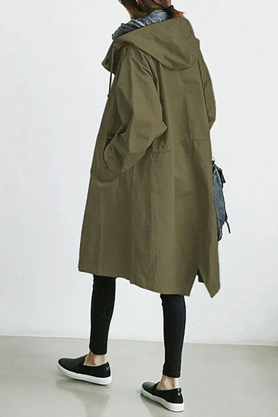 Wasserdichter trenchcoat mit kapuze Helena