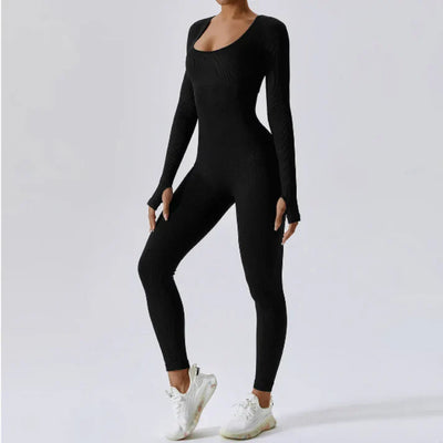 Lucia | Eleganter & Figurformender Jumpsuit mit langen Ärmeln