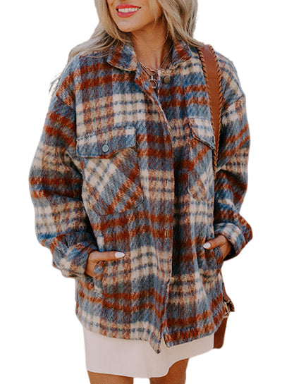 Karierte Hemdjacke aus Fleece | Rustikal & Warm | Winter-Essential