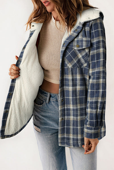 Kariertes mit Kapuze | Flauschige Wärme | Casual Stil