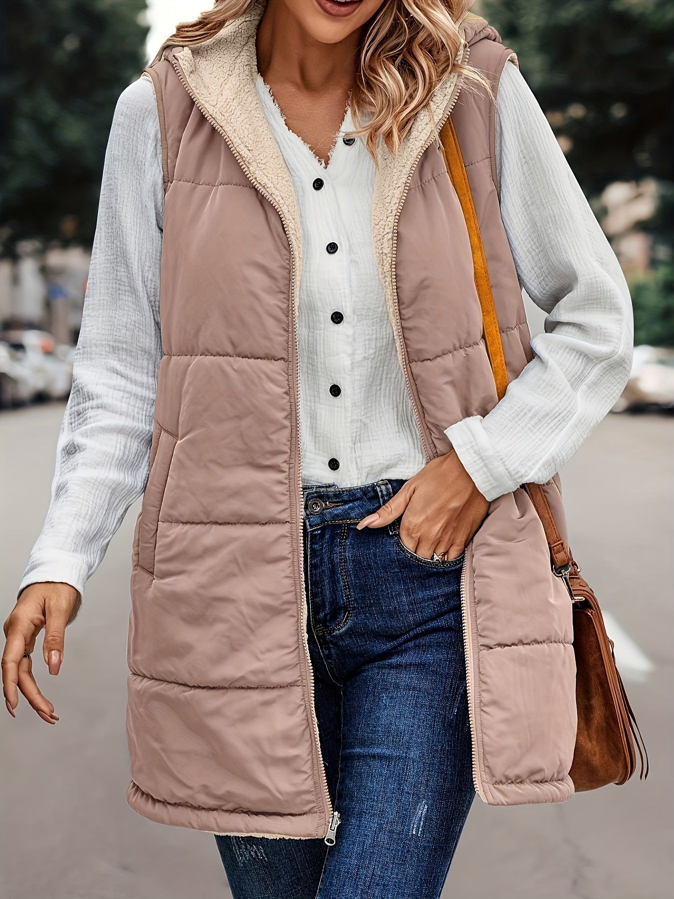 Avelena | Warme Kapuzenweste Jacke