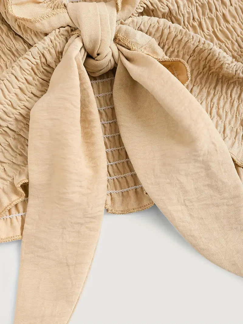 Ivigail – Strukturiertes Bandeau-Set mit Schleif