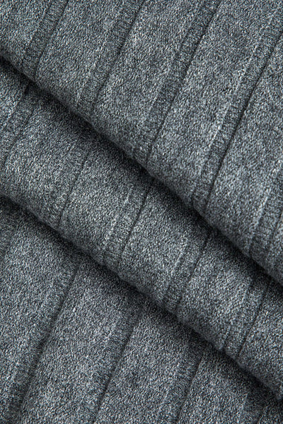 Gerlinde | Weit schwingender Strick-Midirock mit Plissee-Falten und elastischem Bund