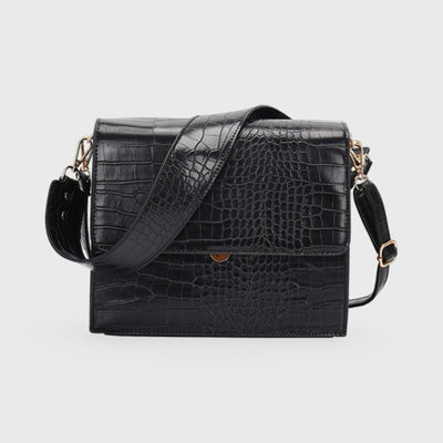 Crossbody Tasche Damen Croco Look – Vegan Leder & Elegant