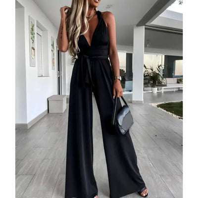 Sabella – Eleganter V-Ausschnitt-Jumpsuit