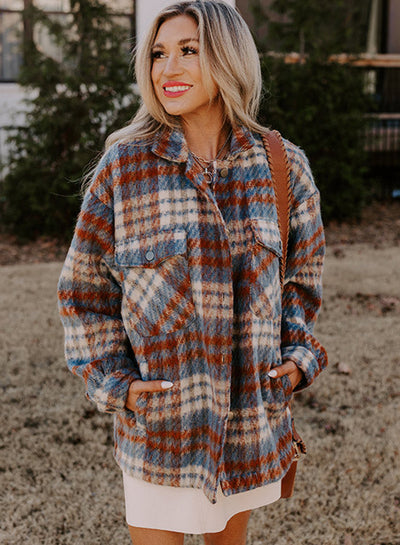 Karierte Hemdjacke aus Fleece | Rustikal & Warm | Winter-Essential