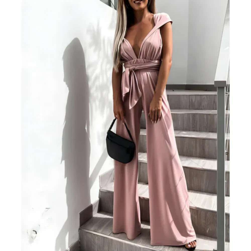 Sabella – Eleganter V-Ausschnitt-Jumpsuit
