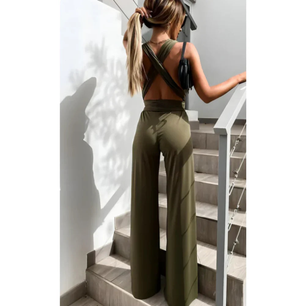 Sabella – Eleganter V-Ausschnitt-Jumpsuit