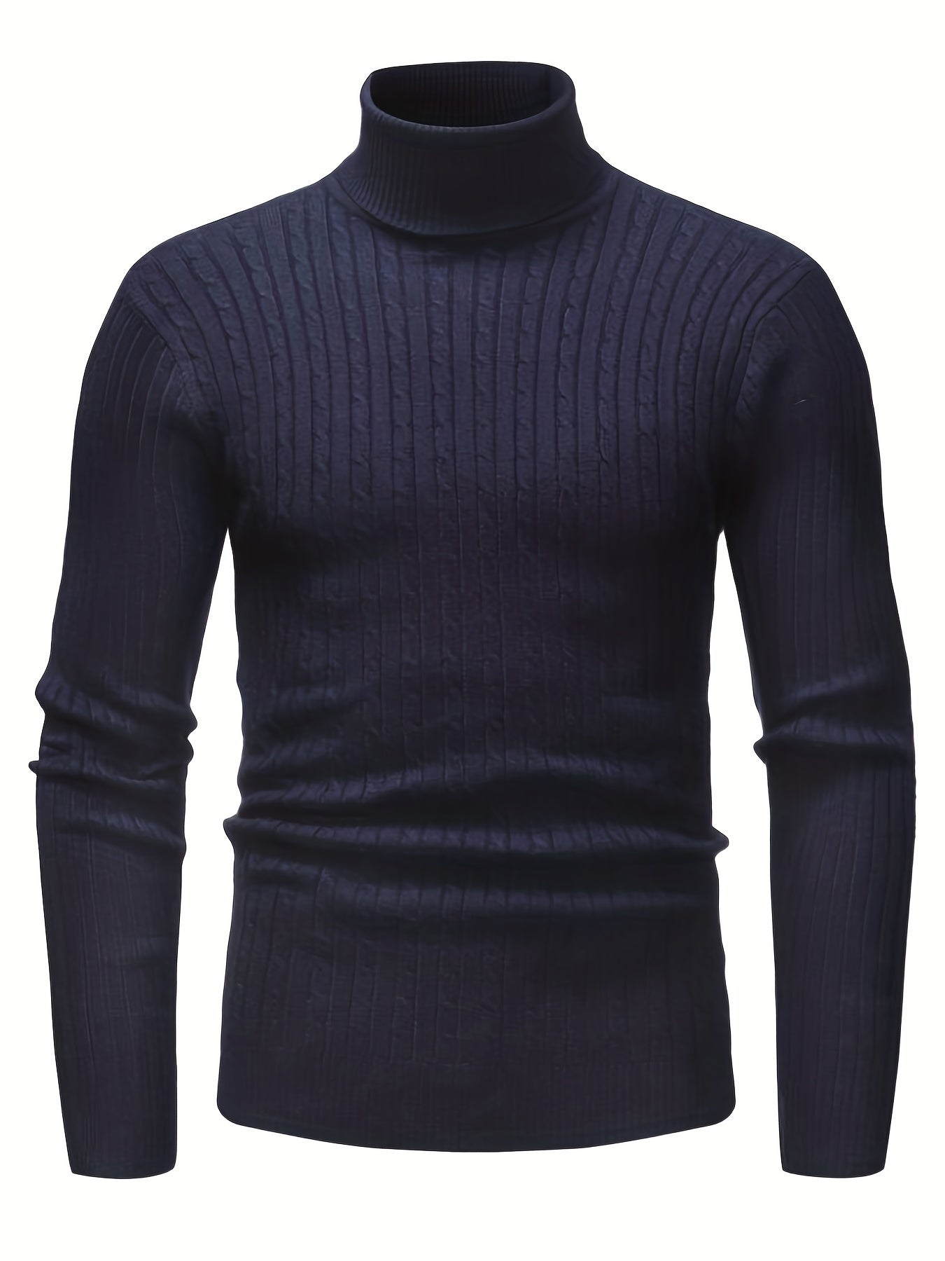 Herren-Rollkragenpullover | Zopfmuster & Winterwärme | Klassische Eleganz