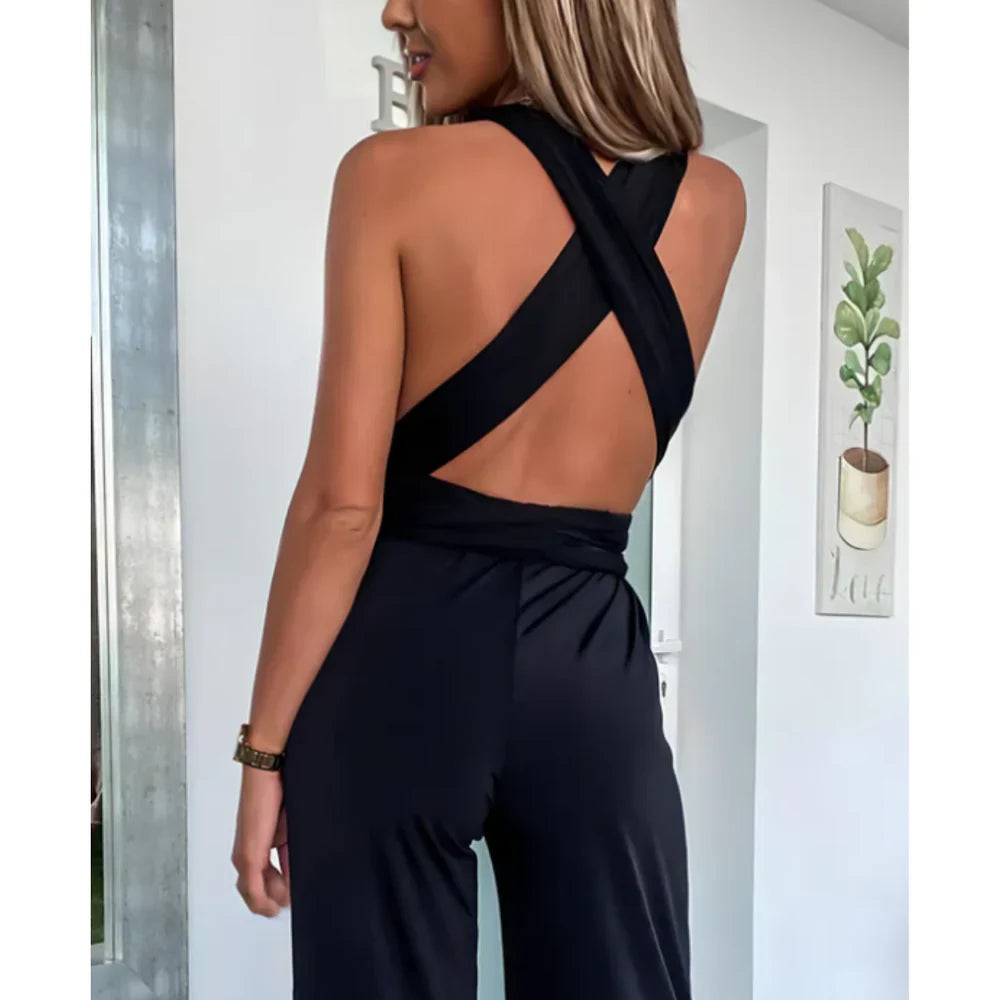 Sabella – Eleganter V-Ausschnitt-Jumpsuit