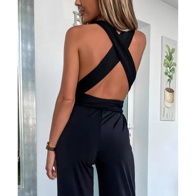 Sabella – Eleganter V-Ausschnitt-Jumpsuit