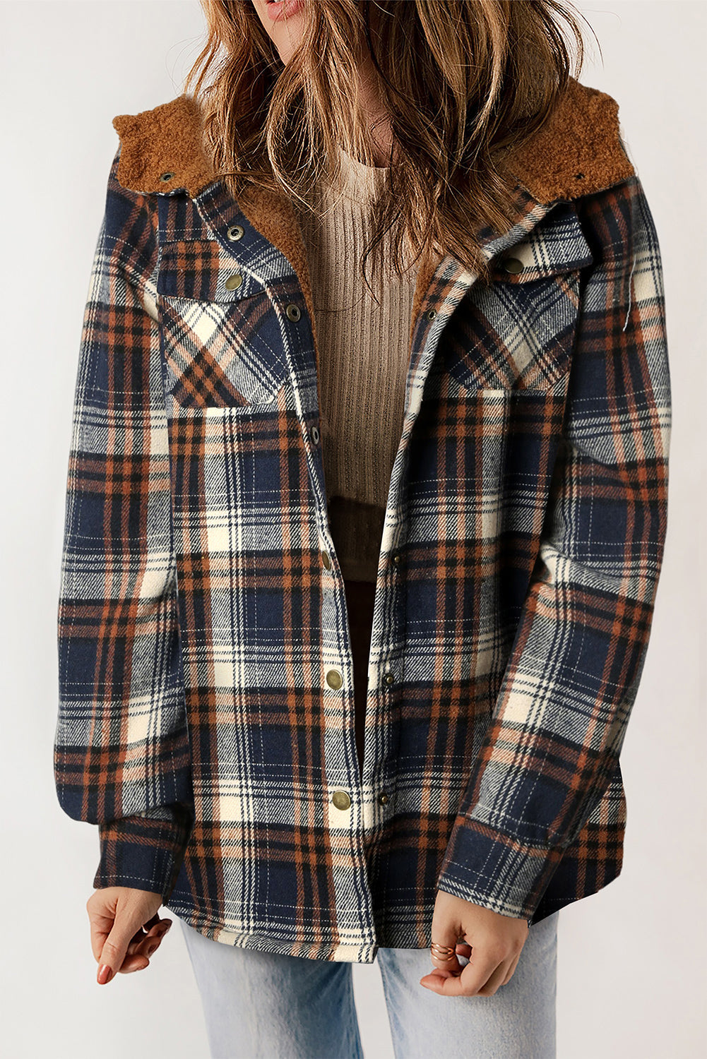 Kariertes mit Kapuze | Flauschige Wärme | Casual Stil