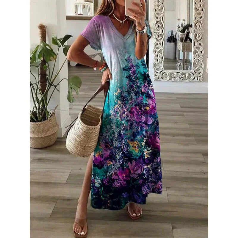 Orren – Elegante Maxikleider mit lebendigem Print