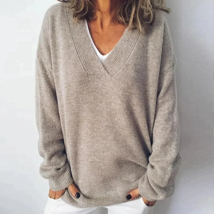 Avelena | Pullover mit V-Ausschnitt aus Kaschmir