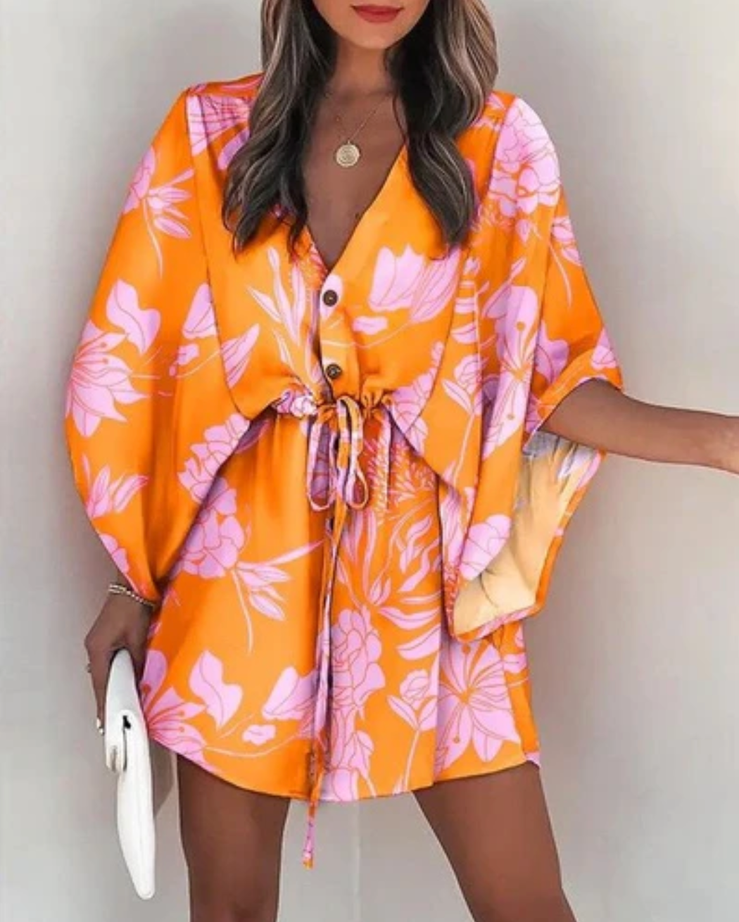 Nerezza – Stilvolles Kleid mit tropischem Print