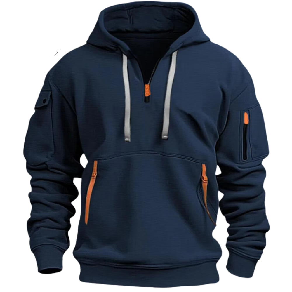 Kapuzensweatshirt mit Reißverschluss | Funktionales Design | Sportlich & Bequem