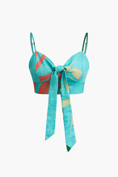 Bailey | Zweiteiler mit Knoten-Top & Bambusprint-Hose