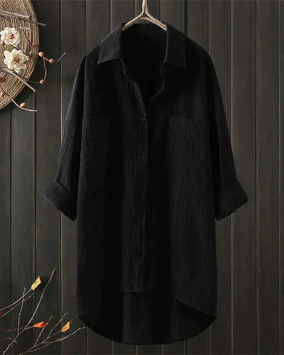 Olivia - weiße leinenbluse