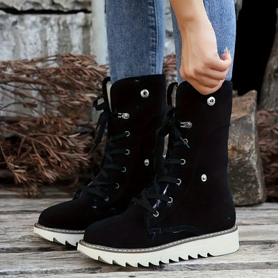 Avelena | Damen Einfarbige Kurzstiefel
