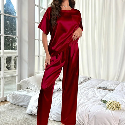 Xythera – Luxuriöses Satin-Loungewear-Set