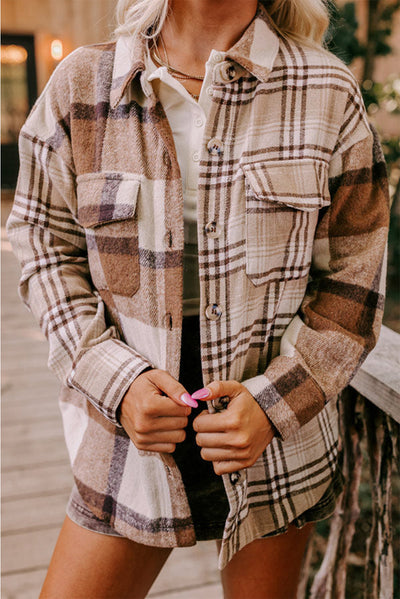 Karierte Hemdjacke | Weiches Flanell | Lässiger Stil