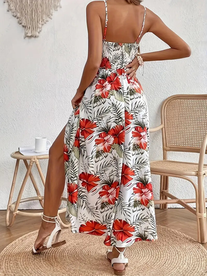 Fayora – Maxikleid mit tropischem Blumenmuster