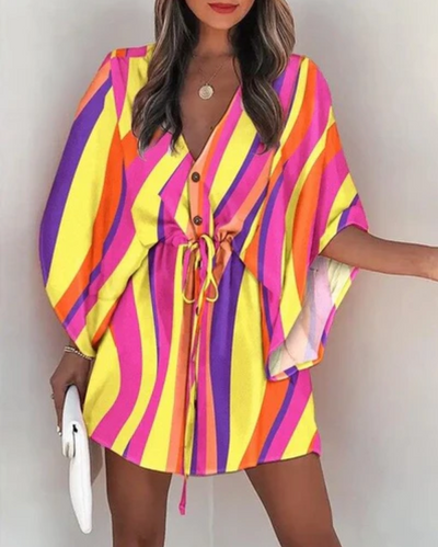 Nerezza – Stilvolles Kleid mit tropischem Print