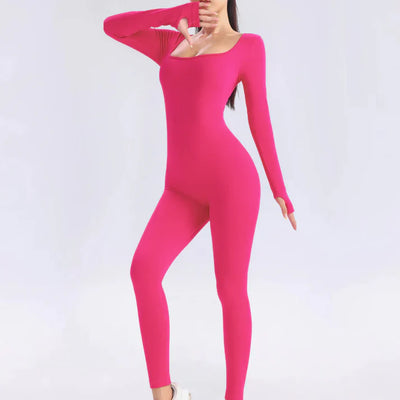 Lucia | Eleganter & Figurformender Jumpsuit mit langen Ärmeln
