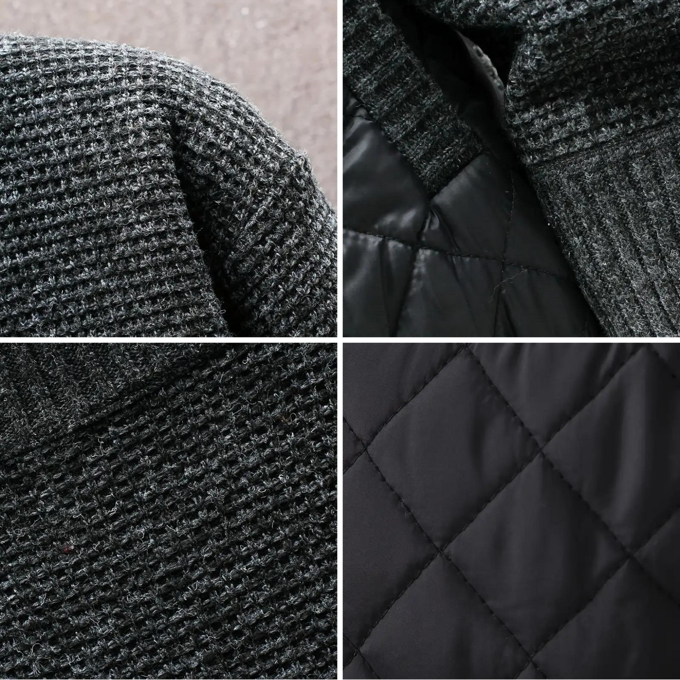 Steppjacke mit Strickärmeln | Kombinierter Stil | Herrenmode