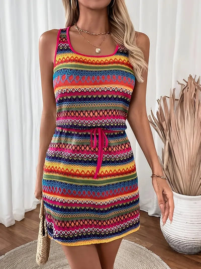 Tamala – Lebendiges Strick-Sommerkleid
