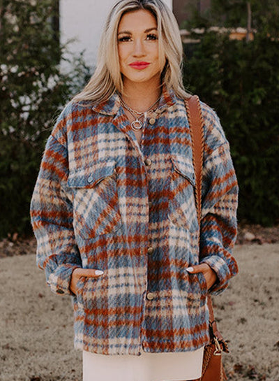 Karierte Hemdjacke aus Fleece | Rustikal & Warm | Winter-Essential