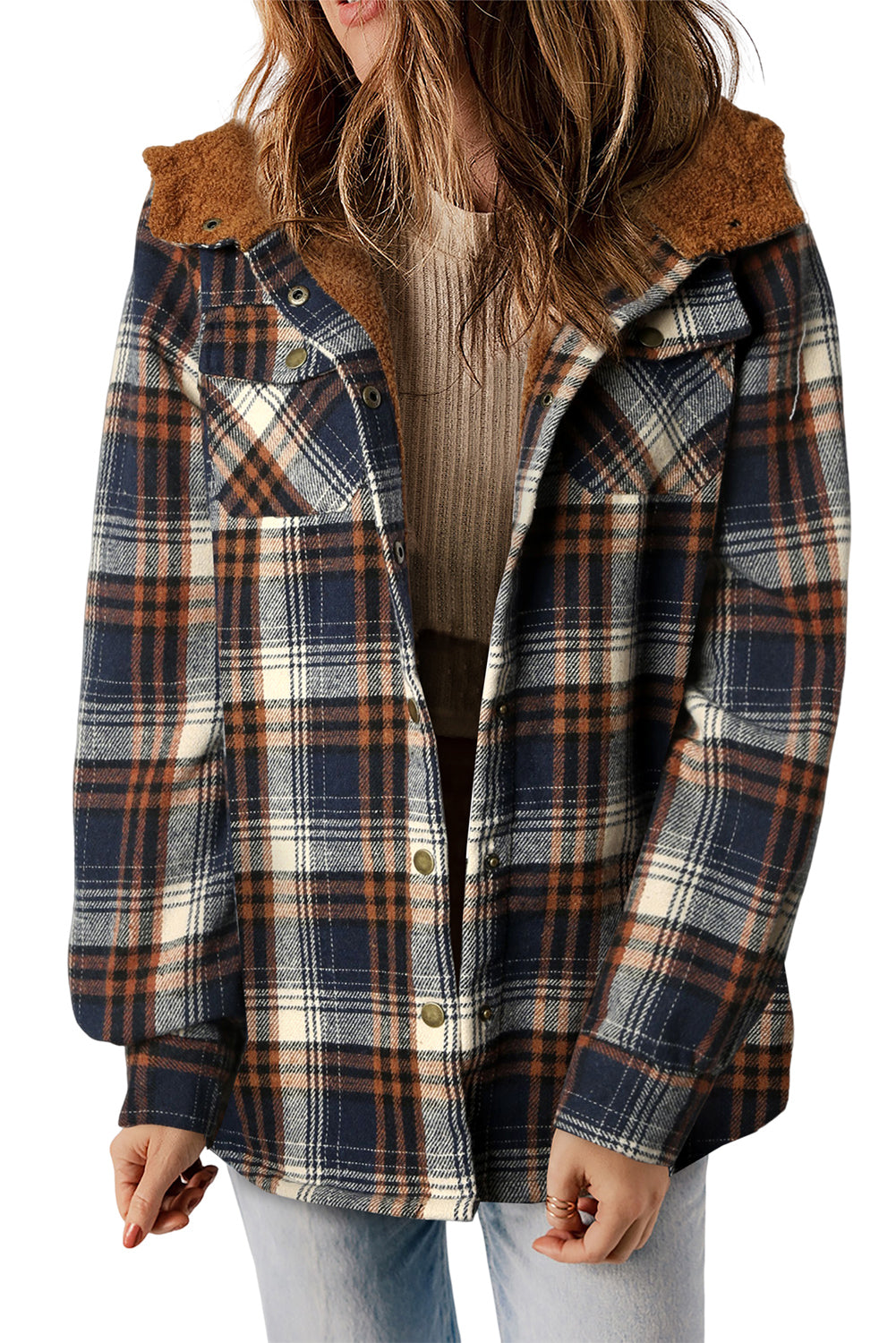 Kariertes mit Kapuze | Flauschige Wärme | Casual Stil