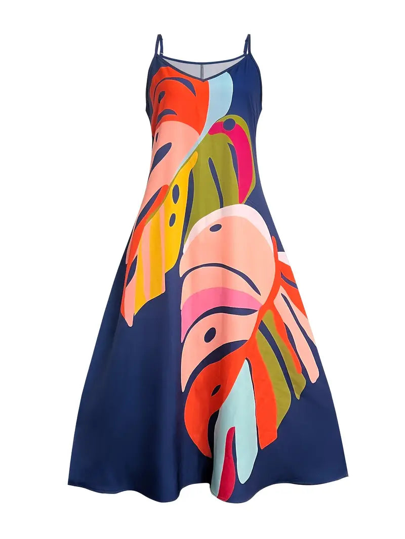 Vixie – Leuchtendes ärmelloses Maxikleid