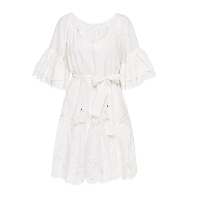 Avelena | Kleid aus Weißer Spitze