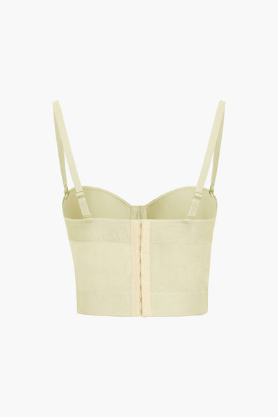 Ida | Figurbetontes Bustier-Top mit Bügel-Cups und transparenter Mesh-Struktur