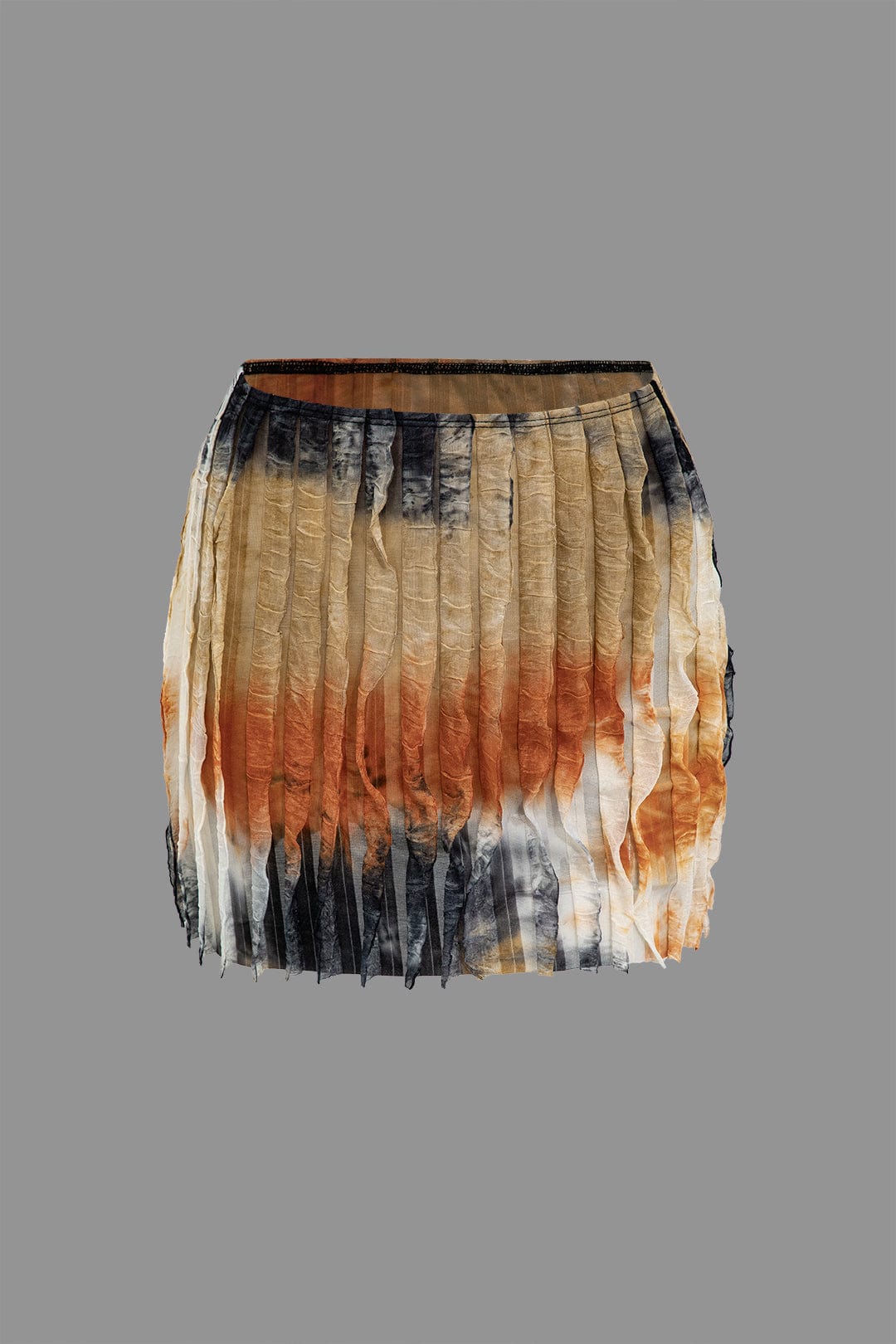 Aviana | Zweiteiliges Plissee-Set mit Farbverlauf & Neckholder-Top