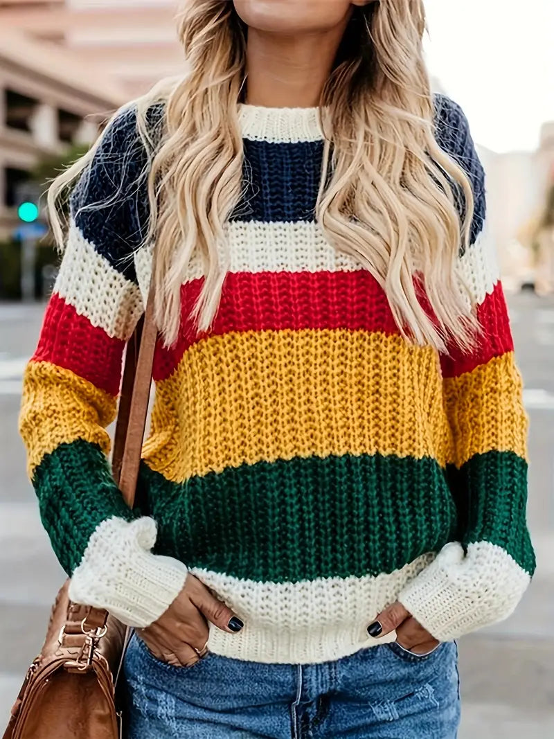 Avelena | Entspannter Pullover In Lockerer Passform für Lässige Damenmode