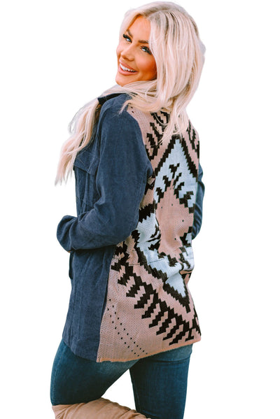Kordjacke mit Tunnelzug | Lässiger Stil | Vielseitig Tragbar