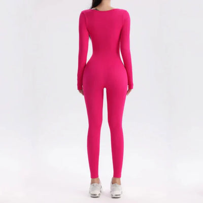 Lucia | Eleganter & Figurformender Jumpsuit mit langen Ärmeln