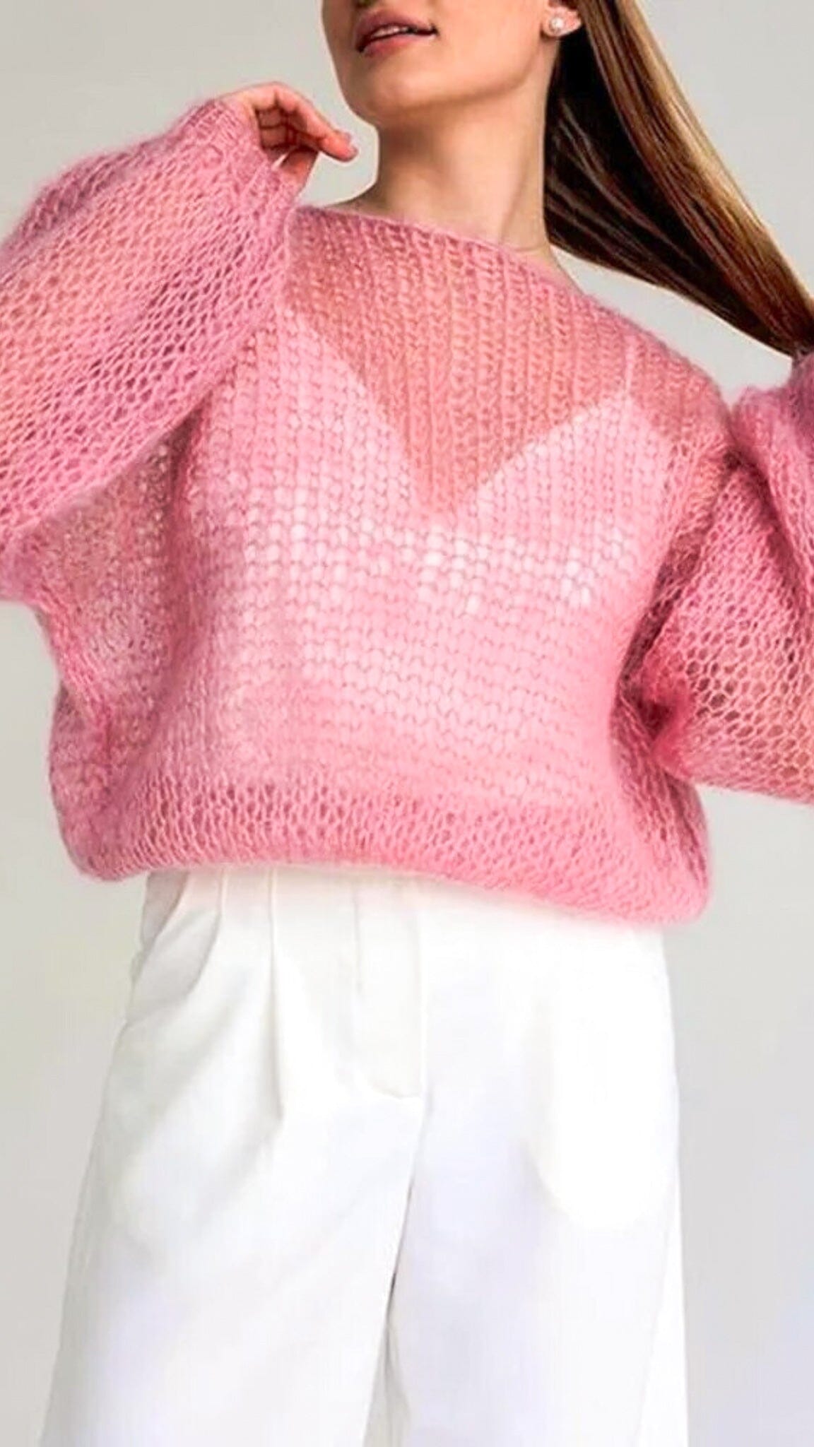 Avelena | Transparenter Pullover