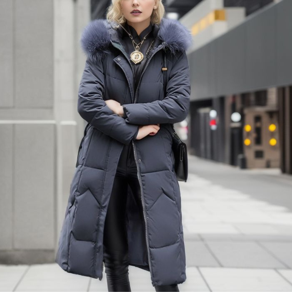 Daunenjacke Damen Lang Mit Kapuze | Gefüttert Und Elegant