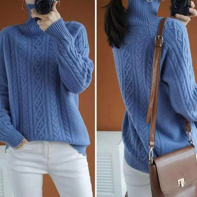 Avelena | Gestrickter Rollkragenpullover aus Kaschmir