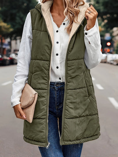 Avelena | Warme Kapuzenweste Jacke