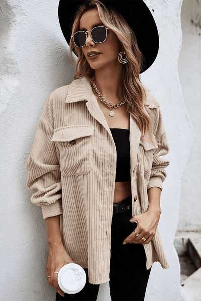 Oversized Cordbluse | Lässiger Komfort | Moderner Stil