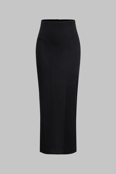 Martina | Elegantes Zweiteiler-Set mit Corsagen-Bluse & Bleistiftrock