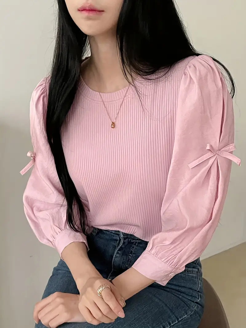 Zafryne – Elegante Bluse mit Puffärmeln