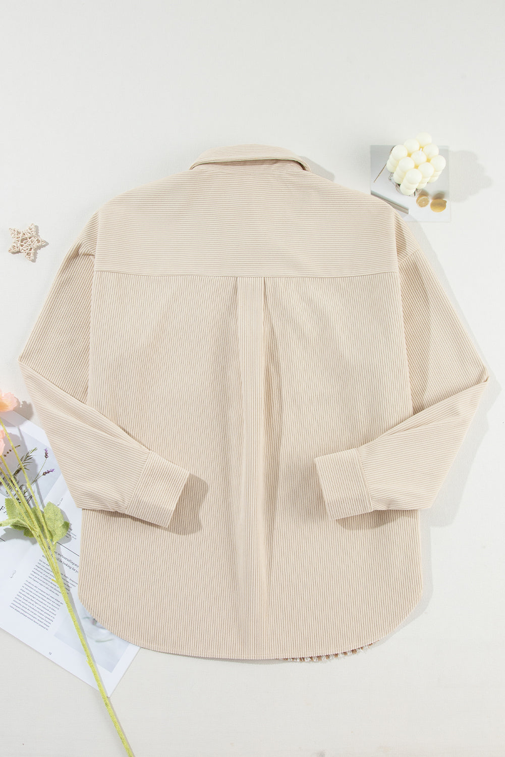 Oversize-Hemdjacke im Hahnentrittmuster | Schick & Gemütlich | Stilvoller Look